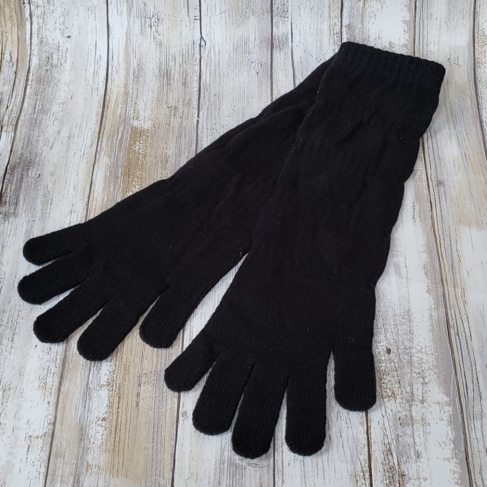 Elbow length gloves - black